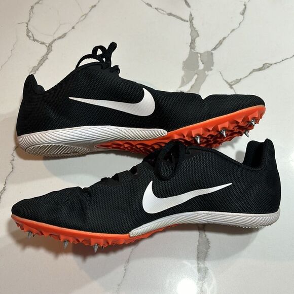 Nike | Zoom Rival Black Track Running Shoes Outdoor Spikes 10.5 - Picture 4 of 9